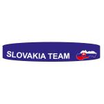 Náramek silikonový Slovenská republika Slovakia Team - modrý
