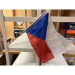 Vlajka na drevené tyči Česká republika 30x50 cm