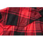 Košeľa Brandit Checkshirt Halfsleeve - červená-čierna