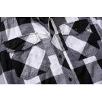 Košele Brandit Checkshirt Halfsleeve - čierna-biela