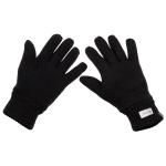 Pletené rukavice zateplené MFH Thinsulate - čierne