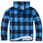 Bunda Brandit Lumberjacket Hooded - modrá-černá