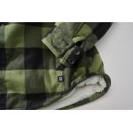 Bunda Brandit Lumberjacket Hooded - zelená-čierna