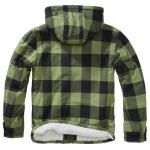 Bunda Brandit Lumberjacket Hooded - zelená-čierna