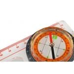 Kompas (buzola) mapový s lupou ISO - priehľadný