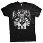 Tričko Gas Monkey Garage Burning Wheels - čierne