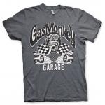 Triko Gas Monkey Garage Burning Wheels - tmavo sivé