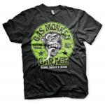 Triko Gas Monkey Garage Green Logo - čierne