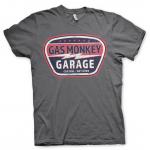 Triko Gas Monkey Garage Vintage Custom - tmavě šedé