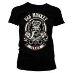 Tričko dámske Gas Monkey Garage Pistons & Flames - čierne