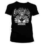 Tričko dámske Gas Monkey Garage Burning Wheels - čierne