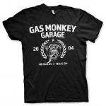 Triko Gas Monkey Garage Emblem - čierne