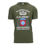 Tričko Fostex US Army Paratrooper 82ND - olivové