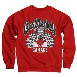 Mikina Gas Monkey Garage Burning Wheels - červená