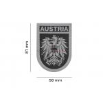 Nášivka Claw Gear znak Rakúsko - sivá
