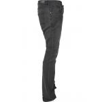 Džíny Urban Classics Slim Fit Zip Jeans - černé