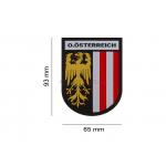 Nášivka Claw Gear znak Horné Rakúsko - farevná