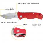 Nůž zavírací CAT CT980125 - červený