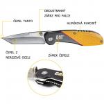 Nůž zavírací CAT CT980047 - černý-žlutý