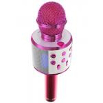 Karaoke bluetooth mikrofon WSTER WS-858 - tmavě růžový