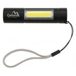 Svítilna kapesní Cattara LED 120lm nabíjecí - černá