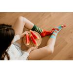 Ponožky Hesty Meloun - červené-zelené