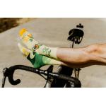 Ponožky Hesty Cyklista - žlté-zelené