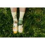 Ponožky Hesty Cyklista - žluté-zelené