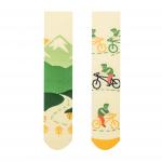 Ponožky Hesty Cyklista - žluté-zelené