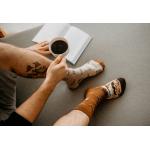 Ponožky Hesty Milovník kávy - hnědé
