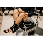 Ponožky Hesty Barber - čierne-oranžové