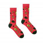 Ponožky Hesty Avokádo - červené-zelené