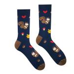 Ponožky Hesty Veverčák - modré-hnědé