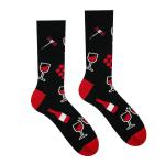 Ponožky Hesty Vinař - černé-červené