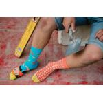 Ponožky Hesty Stavbár - oranžové-modré