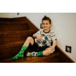 Ponožky dětské Hesty Fotbalista - zelené-bílé