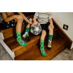 Ponožky dětské Hesty Fotbalista - zelené-bílé
