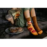 Ponožky dětské Hesty Donut - hnědé-oranžové