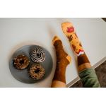 Ponožky dětské Hesty Donut - hnědé-oranžové
