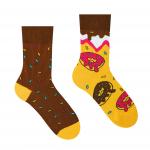Ponožky detské Hesty Donut - hnedé-oranžové