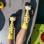 Ponožky Hesty Žirafa - žluté-modré