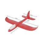 Polystyrenové letadlo Glider LED - červené