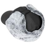 Čepice zimní s kšiltem Trapper - černá