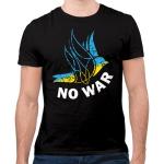 Tričko Ukrajina NO WAR - čierne