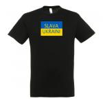 Tričko Ukrajina Slava Ukraini - čierne