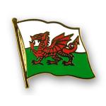 Odznak (pins) 20mm vlajka Wales - farebný