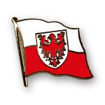 Odznak (pins) 20mm vlajka Južné Tirolsko (Bolzano) - farebný