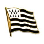 Odznak (pins) 20mm vlajka Bretónsko - farebný