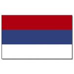 Vlajka Srbsko 30 x 45 cm na tyčce