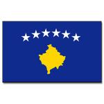Vlajka Kosovo 30 x 45 cm na tyčce